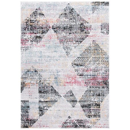 Safavieh 9 x 12 ft. Porcello 900 Contemporary Rectangle Power Loomed Area Rug Grey & Black PRL968F-9